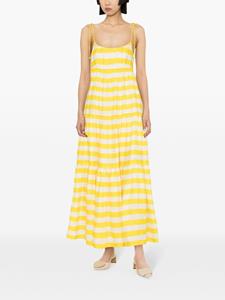 ZIMMERMANN Alight gestreepte midi-jurk - Geel