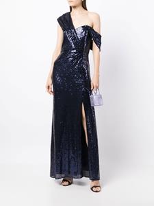 badgleymischka Badgley Mischka Midi-jurk met open schouders - Blauw
