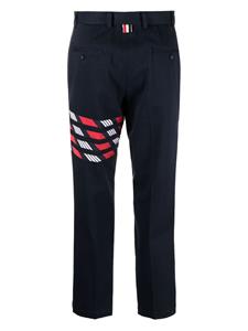 thombrowne Thom Browne Pantalon met vier strepen - Blauw
