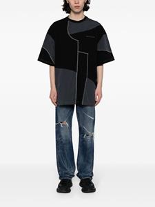 fengchenwang Feng Chen Wang T-shirt met vlakken - Zwart