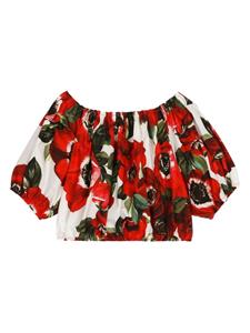 dolce&gabbanakids Dolce & Gabbana Kids Cropped shirt - Wit