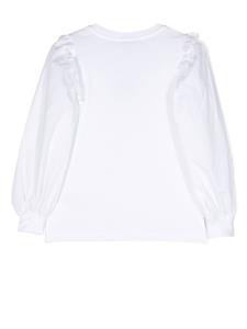 msgmkids MSGM Kids Blouse met franje - Wit