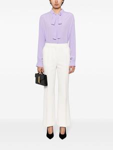 victoriabeckham Victoria Beckham Flared pantalon van katoenblend - Beige