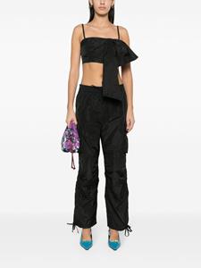 MSGM Cargo broek met toelopende pijpen - Zwart