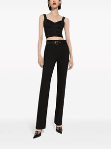 dolce&gabbana Dolce & Gabbana Slim-fit pantalon - Zwart