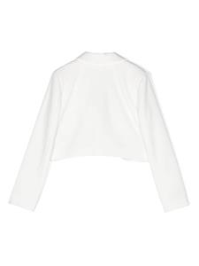 missblumarine Miss Blumarine Blazer met logoplakkaat - Wit