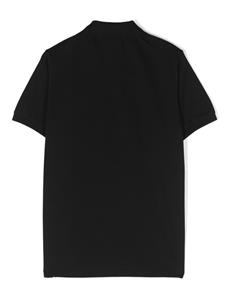 stoneislandjunior Stone Island Junior Katoenen poloshirt met Compass-patroon - Zwart