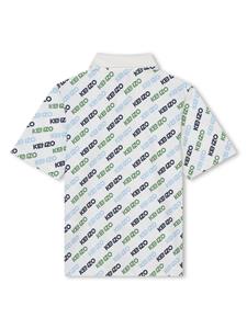 Kenzo Kids Poloshirt met logoprint - Wit