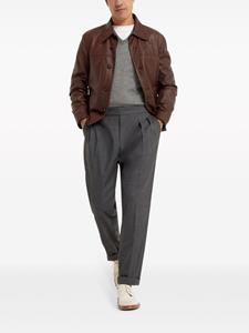 brunellocucinelli Brunello Cucinelli Trui met V-hals - Grijs