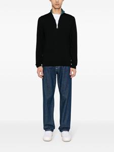 pspaulsmith PS Paul Smith Trui met geborduurd logo van merinowol - Zwart