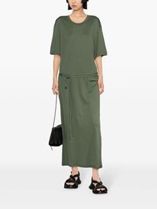 LEMAIRE T-shirtjurk met ceintuur - Groen