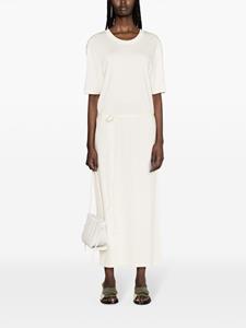 LEMAIRE T-shirtjurk met ceintuur - Geel
