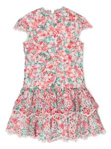 MARLO Holiday broderie-anglaise mini-jurk - Veelkleurig