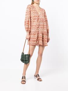 faithfullthebrand Faithfull the Brand Mini-jurk met print - Oranje