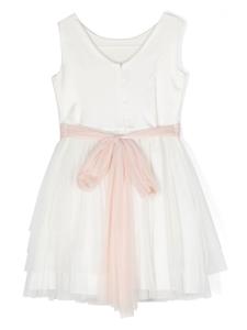 AMAYA Jurk met bloemenpatch - Wit