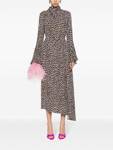 MSGM Asymmetrische maxi-rok - Bruin