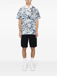justcavalli Just Cavalli Poloshirt met bloemenprint - Blauw