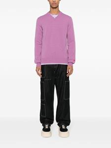 commedesgarçonsplay Comme Des Garçons Play logo-appliqué wool jumper - Paars