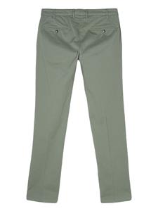Canali Mid waist geplooide pantalon - Groen