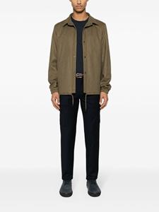 Canali Straight wollen broek - Blauw