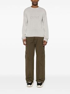 Rick Owens open-knit slogan jumper - Grijs