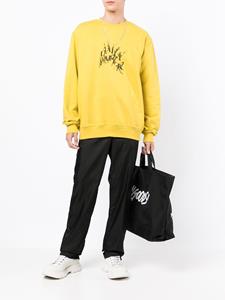 dailypaper Daily Paper Sweater met logoprint - Geel