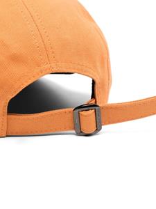 CAFÉ KITSUNÉ logo-print cotton cap - Oranje