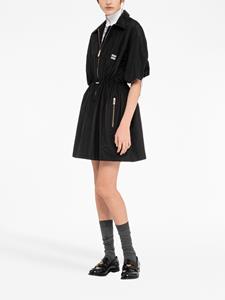 miumiu Miu Miu Mini-jurk van zijde - Zwart