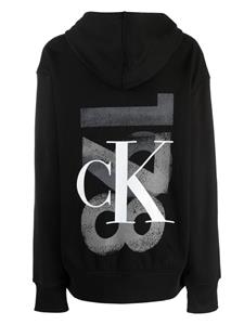 calvinklein Calvin Klein Hoodie met logoprint - Zwart