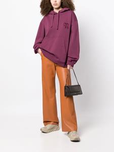 Nanushka Hoodie met geborduurd logo - Paars