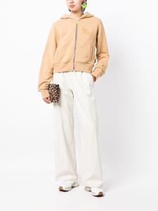 palmangels Palm Angels Hoodie met geborduurd logo - Beige
