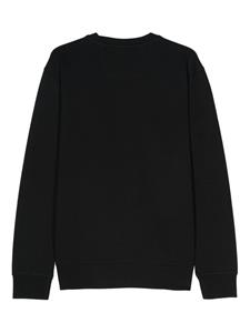 BOSS Sweater met logopatch - Zwart