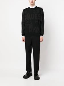 alexandermcqueen Alexander McQueen Trui met logoprint - Zwart