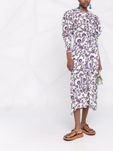 isabelmarant ISABEL MARANT Midi-jurk met bloemenprint - Wit