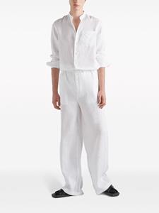 Prada Broek met wijde pijpen - Wit