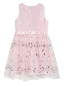 Guess kids Jurk met geborduurde bloemen - Roze