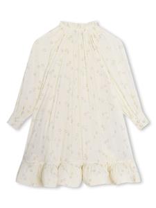 Lanvin Enfant Peplum mini-jurk met bloemenprint - Beige