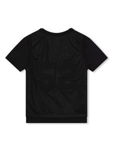 givenchykids Givenchy Kids T-shirt met logoprint - Zwart