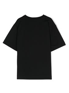 moschinokids Moschino Kids T-shirt met logoprint - Zwart