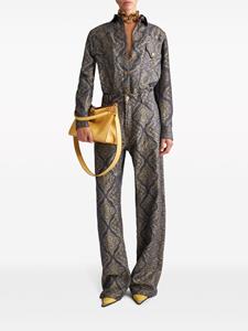 ETRO Straight jeans met jacquard - Zwart