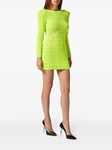 philippplein Philipp Plein Mini-jurk met patroon - Groen