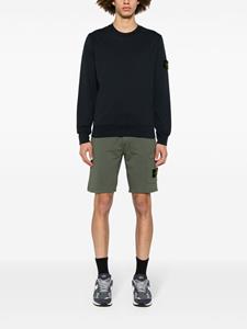 stoneisland Stone Island Katoenen sweater met Compass-logopatch - Blauw