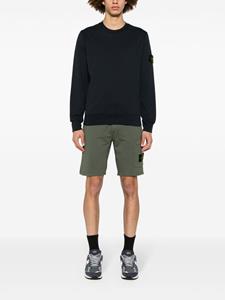 Stone Island Katoenen sweater met Compass-logopatch - Blauw