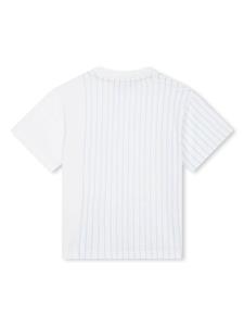 BOSS Kidswear Gestreept T-shirt - Wit