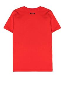 msgmkids MSGM Kids T-shirt met logoprint - Rood