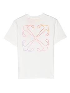 off-whitekids Off-White Kids T-shirt met logoprint - Wit
