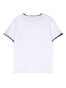 ilgufo Il Gufo Katoenen T-shirt met gerafelde afwerking - Wit