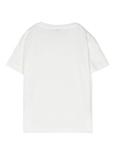 ilgufo Il Gufo Lichtgewicht T-shirt van katoenblend - Wit