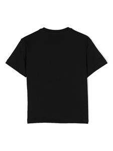 barrowkids Barrow kids Katoenen T-shirt met logoprint - Zwart