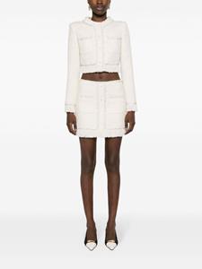 giuseppedimorabito Giuseppe Di Morabito Tweed mini-rok met kristallen - Beige